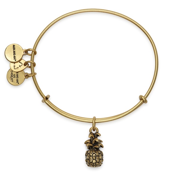 Alex and Ani Jewelry - Rafaelian Gold Pineapple Charm Bangle